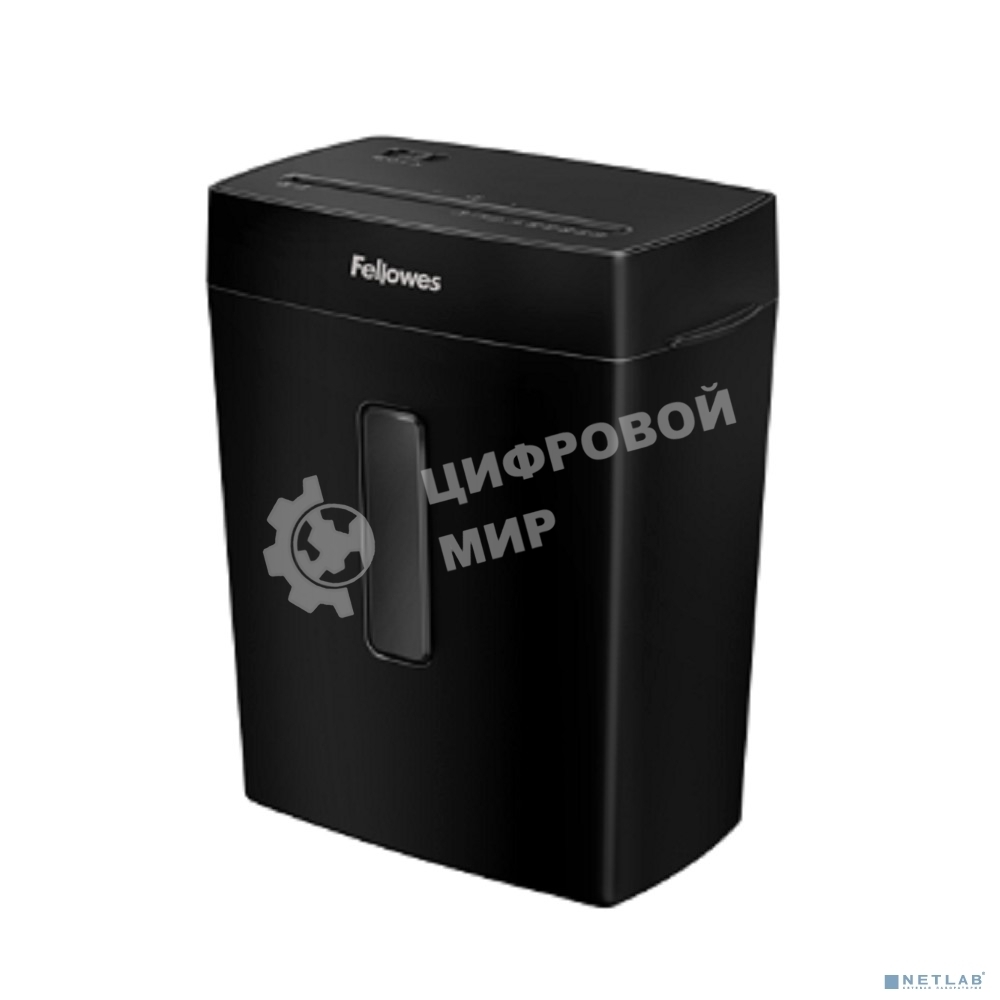 Шредер Fellowes PowerShred Р-42С черный (секр.P-4) фрагменты 8лист. 15лтр. скрепки скобы пл.карты