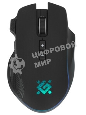Мышь беспроводная Defender Thunder GM-213 черный, 1600 dpi, радиоканал, USB, кнопки - 8
