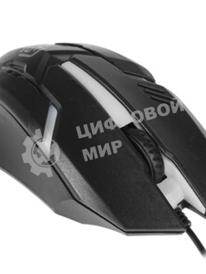 Мышь проводная Oklick 396M INSOMNIA черный, 1000 dpi, USB, кнопки - 3