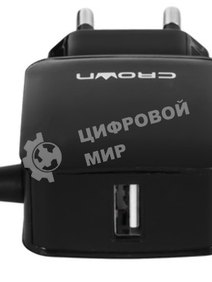 Сетевое зарядное устройство универсальное Crown CMWC-3001 черный