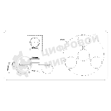 Светильник Ambrella light LH12006/3 BK/GD/SM черный/золото/дымчатый 18W 3000K D640*170