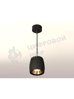 Светильник Ambrella Light XP1142001 SBK/PYG черный песок/золото желтое полированное MR16 GU5.3 (A2311, C1142, N7034)