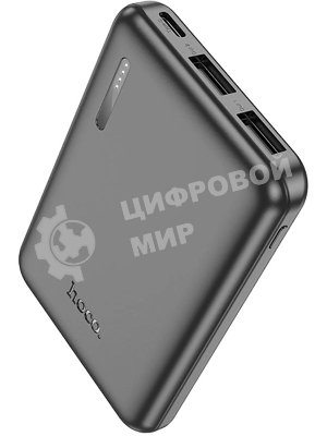 Мобильный аккумулятор Hoco J115 5000mAh 18.5W 2A 2xUSB-A черный