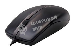 Мышь проводная A4Tech OP-530NU черный, 1200 dpi, USB, кнопки - 3