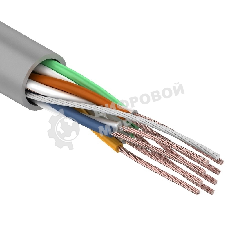Кабель витая пара Rexant UTP 4PR 24AWG, cat.5e, STRANDED (бухта 305 м)