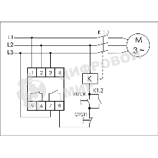 Реле контроля фаз для сетей с изолированной нейтралью CKF-11 (монтаж на DIN-рейке 35мм; регулировка задержки отключения; контроль чередования фаз; 3х400В 8А 1Z 1R IP20)(аналог ЕЛ-11Е) F&F EA04.004.003