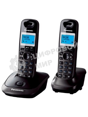Телефон беспроводной (DECT) Panasonic KX-TG2512RU2 Доп трубка в комплекте, АОН, Caller ID, спикерфон, полифония