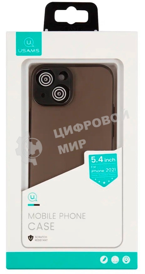 Чехол для Apple iPhone 13 mini Usams US-BH776 черный (матовый) (УТ000028068)