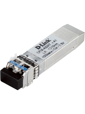 Трансивер D-Link 432XT/B1A SFP+ с 1 портом 10GBase-LR с поддержкой DDM для одномодового оптического кабеля (до 10 км)