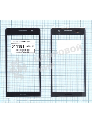 Стекло для Huawei Ascend P6 черное