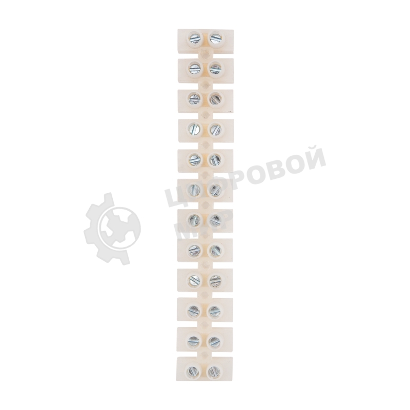 Клеммная колодка винтовая Rexant KВ-12 (4-12 мм²), ток 16 A, полиэтилен белый (ЗВИ), индивидуальная упаковка, 1 шт.