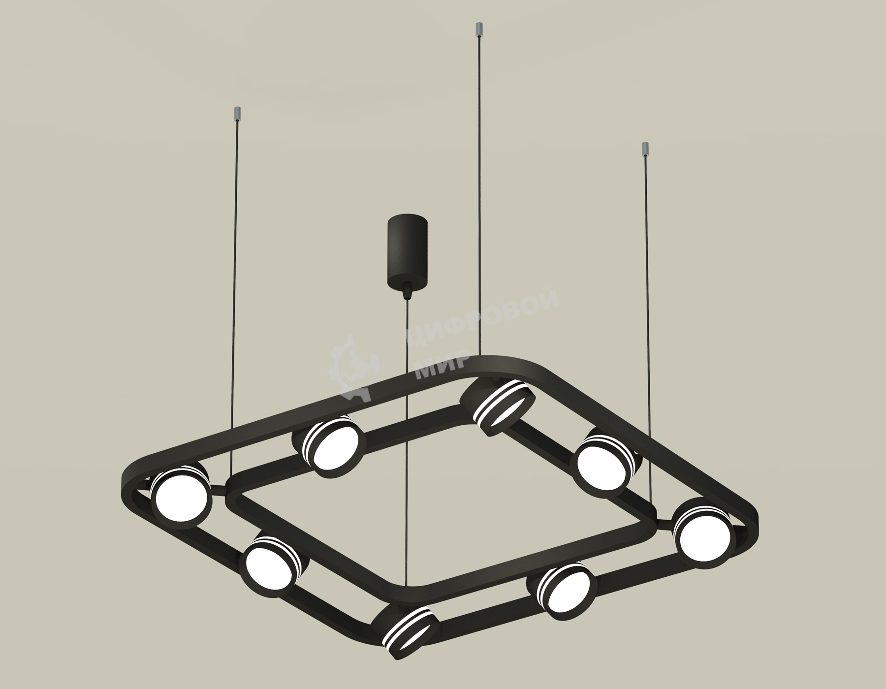 Светильник Ambrella light XB9182153/8 SBK/FR черный песок/белый матовый GX53 (C9182, N8478)
