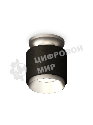 Светильник Ambrella Light XS7511100 SBK/MCH черный песок/хром матовый MR16 GU5.3 (N7928, C7511, N7033)