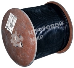 Кабель TWT коаксиальный RG11U 75 Ом, CCS, оплетка AL 96x0.16мм, PE, внешний, черный, 305 м