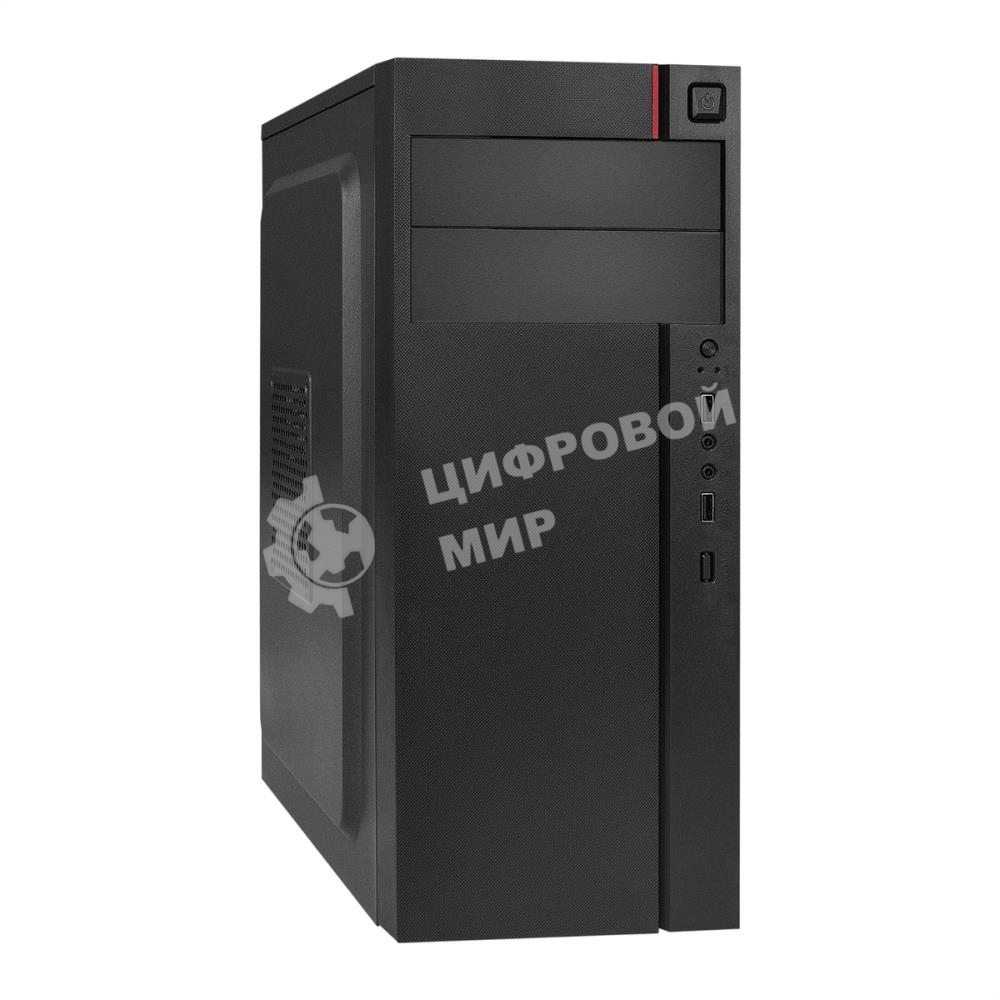 Компьютерный корпус Miditower ExeGate AA-440-AA500 (ATX, AA500 8 см, 2*USB, аудио)