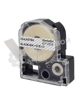 Картридж ленточный Cactus CS-LK5TbN черный для Epson LW400/LW700/LW600P/LW1000P/K400/Z700/Z900