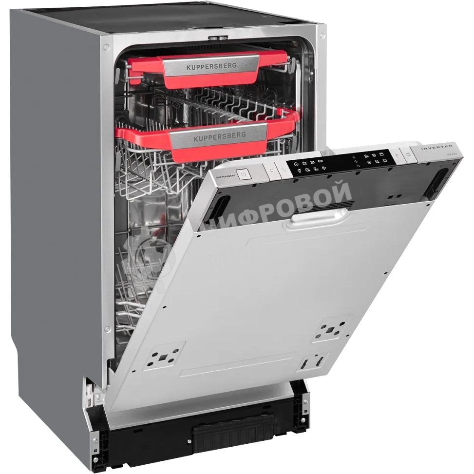 Встраиваемая посудомоечная машина GIM 4578 Узкая, 82х45х55 см, 10 комплектов, 8 программ