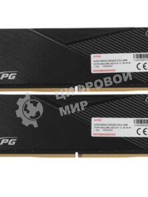 Оперативная память XPG Lancer, DDR5, 64GB (2x32GB), 6400MHz, CL32, DIMM, с радиаторами, белый