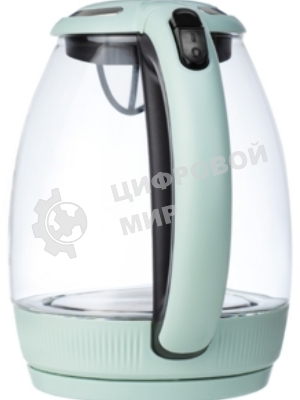Электрочайник Centek CT-0008 мятный, 1.7 л, 2200 Вт, скрытый нагревательный элемент