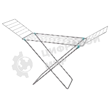 Сушилка для белья НИКА СБП1/С напольная 18 м,серебро