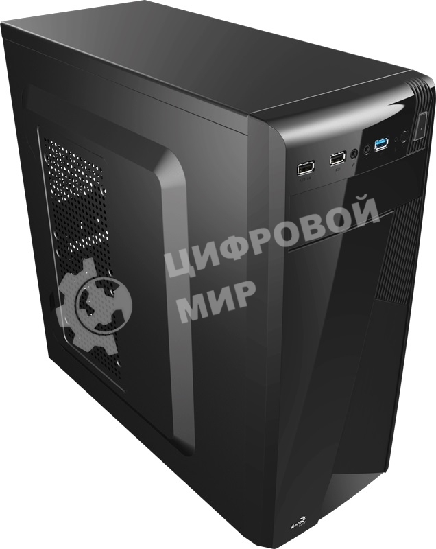 Компьютерный корпус Aerocool/Formula CS-1101 черный без БП ATX 2x120мм 1x140мм 2xUSB 2.0 1xUSB 3.0 audio