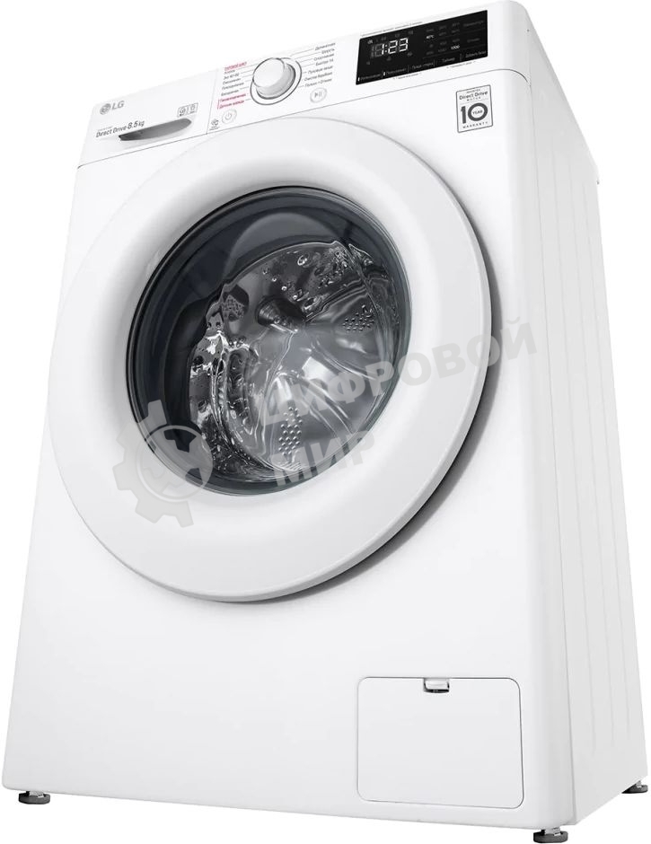 Стиральная машина LG F2V3GS3W белый, загрузка фронтальная 8,5 кг, 1200 об/мин., класс: А