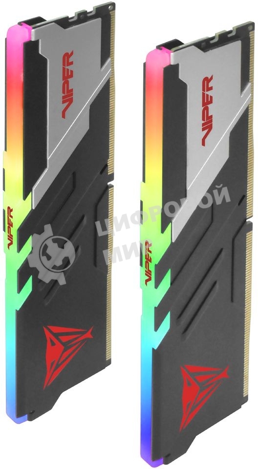 Оперативная память Patriot Viper Venom, DDR5, 32GB (2x16GB), 5600MHz, CL36, DIMM, с радиаторами, RGB, черный