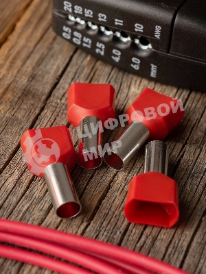 Наконечник штыревой втулочный изол. НШвИ(2) 10.0-14 (уп. 50 шт) EKF nhvi2-10.0-14