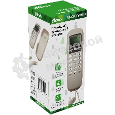 Телефон проводной Ritmix RT-010 белый