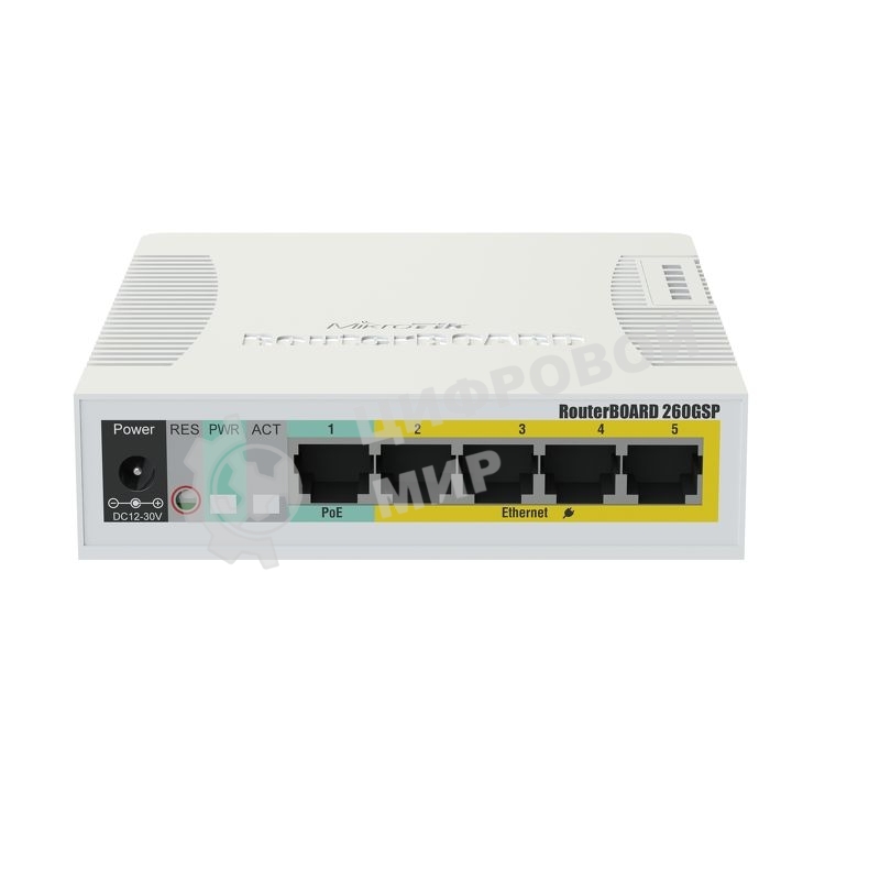 Коммутатор Mikrotik CSS106-1G-4P-1S 5PORT 1000M 1SFP