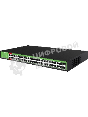 Коммутатор Digma DSP248G-2S-R800 DSP248G-2S-R800 V1 (L2) 48x1Gbит/с 2SFP 48PoE 48PoE+ 4PoE++ 800W неуправляемый
