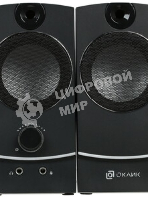Акустическая система Oklick OK-118 2.0 черный 4Вт