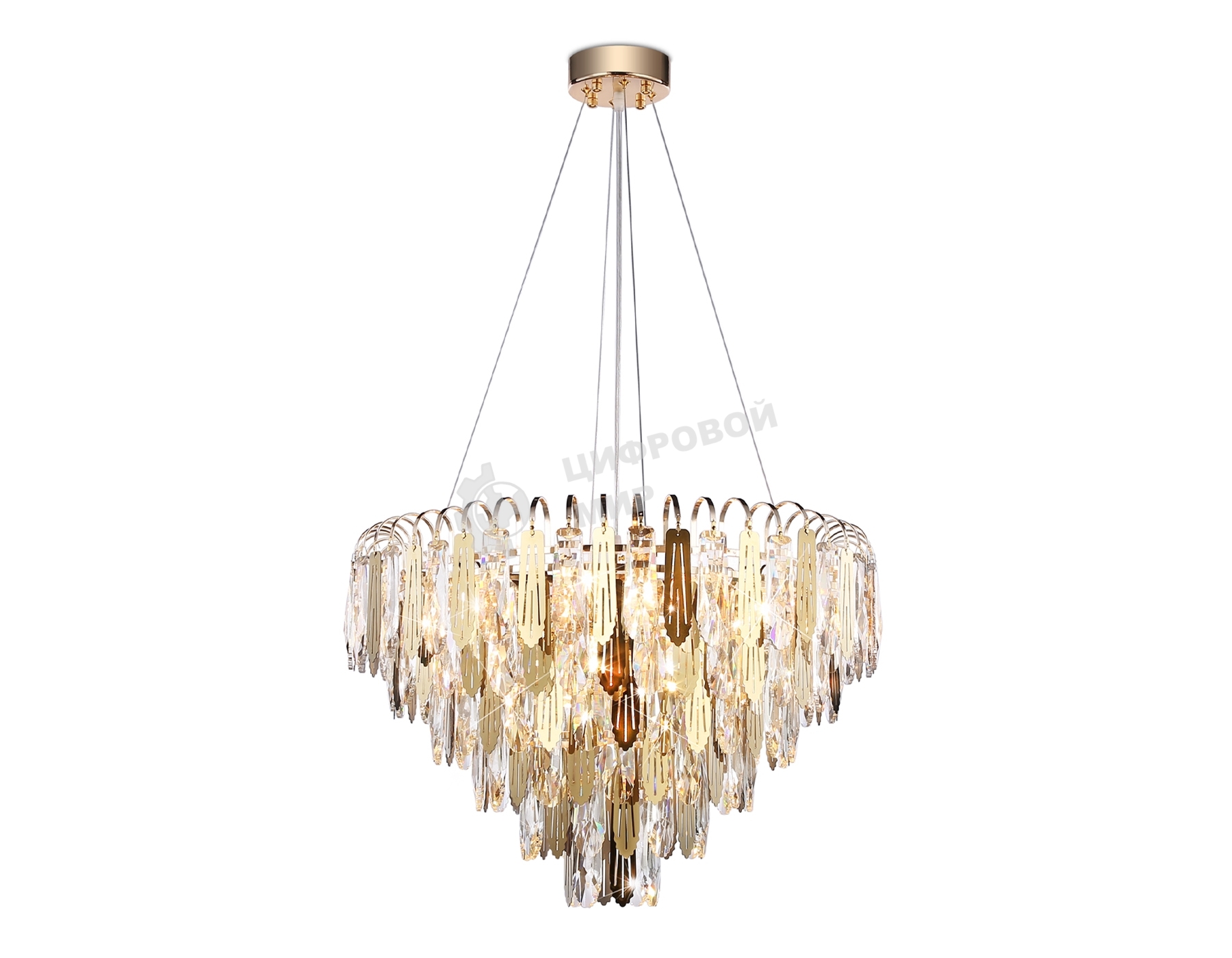 Светильник Ambrella light TR5258/11 SGD/CL золото/прозрачный E27*11 max 40W D600*400