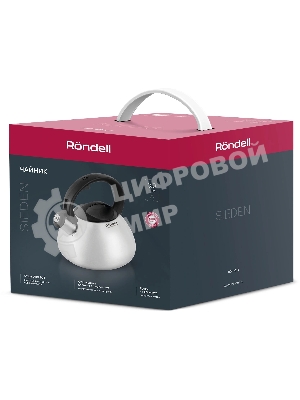Чайник металлический Rondell Sieden RDS-088 3 л, стальной