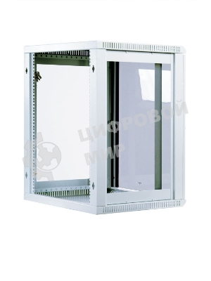 Шкаф телекоммуникационный настенный разборный 12U (600х650), съемные стенки, дверь стекло