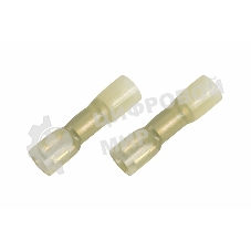 Клемма плоская Rexant полностью изолированная термоусаживаемая гнездо 6.6 мм 4-6 мм² (РПи-м-т 6.0-(6.3) желтый