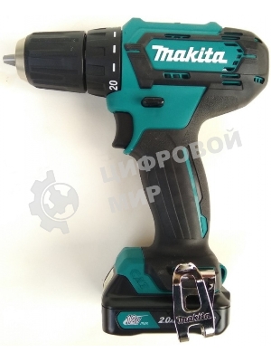 Дрель-шуруповерт Makita DF333DWAE, 12 В, 2 Ач, 30 Нм, щеточный