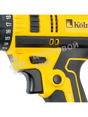 Дрель ударная электрическая Kolner KED 300V 300 Вт, 0- 800 об/мин, быстрозажимной двухмуфтовый патрон 0,8-10 мм, максимальный крутящий момент 14Нм, число ступеней крутящего момента 20+1