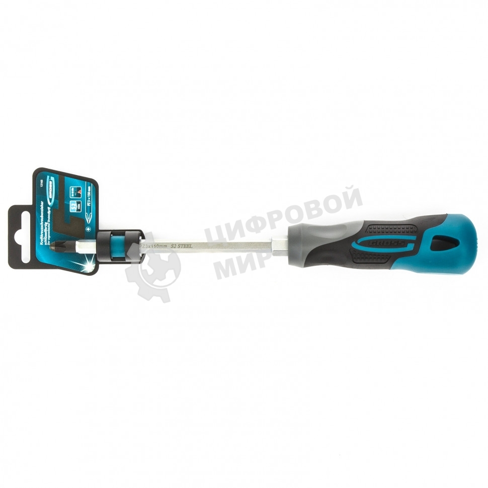 Отвертка Gross 12163 PZ3 x 150 ммS2, трехкомпонентная ручка