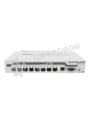 Коммутатор MikroTik CRS309-1G-8S+IN 8 SFP+, dual-core 800MHz CPU, 512MB RAM, POE, RS232 serial port