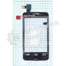 Сенсорное стекло (тачскрин) для Alcatel One Touch Tribe 3041D черное