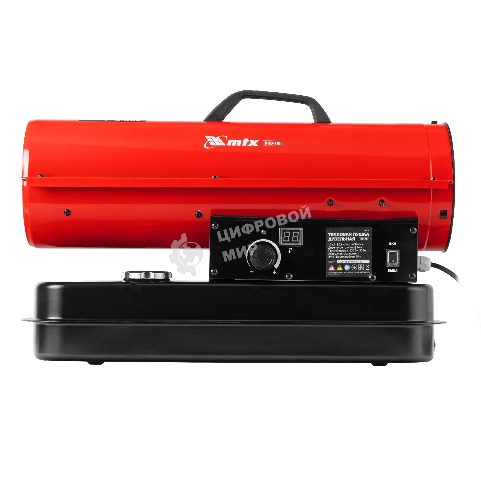 Дизельная тепловая пушка MTX DHB-10i, 10 кВт, 400 м3/ч, прямой нагрев, термостат