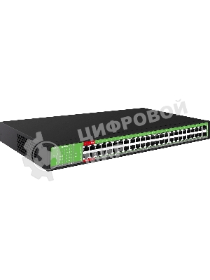 Коммутатор Digma DSP248G-2S-R800 DSP248G-2S-R800 V1 (L2) 48x1Gbит/с 2SFP 48PoE 48PoE+ 4PoE++ 800W неуправляемый