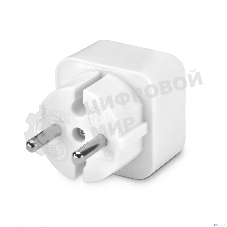 Сетевой разветвитель Buro BU-PS2F-W (2 розетки) белый (пакет ПЭ)