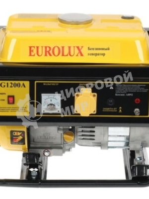 Электрогенератор бензиновый Eurolux G1200A, 1.1 кВт, 75 дБ, 22.5 кг