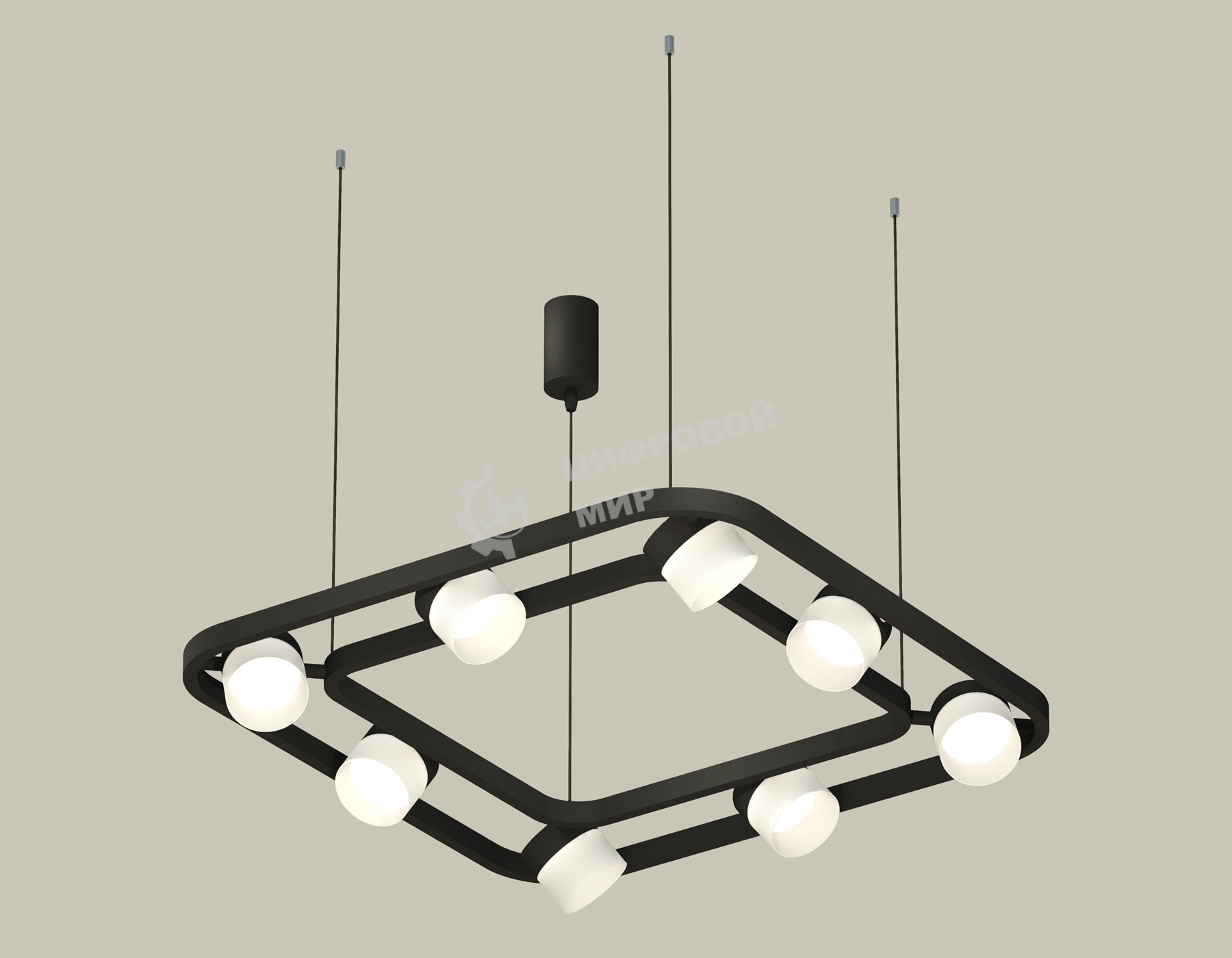 Светильник Ambrella light XB9182154/8 SBK/FR черный песок/белый матовый GX53 (C9182, N8402)