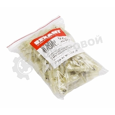 Клемма плоская Rexant полностью изолированная термоусаживаемая гнездо 6.6 мм 4-6 мм² (РПи-м-т 6.0-(6.3) желтый