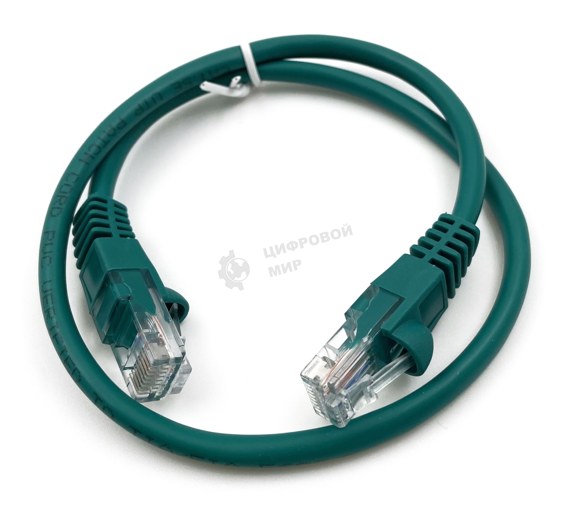 Патч-корд Buro cat.5e molded 0.5м зеленый RJ-45 (m)-RJ-45 (m)