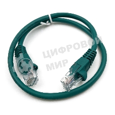 Патч-корд Buro cat.5e molded 0.5м зеленый RJ-45 (m)-RJ-45 (m)