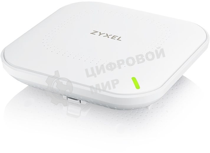 Гибридная точка доступа Zyxel NebulaFlex NWA50AX, WiFi 6, 802.11a/b/g/n/ac/ax (2,4 и 5 ГГц), MU-MIMO, антенны 2x2, до 575+1200 Мбит/с, 1xLAN GE, PoE, без поддержки Captive portal и WPA-Enterprise, защ